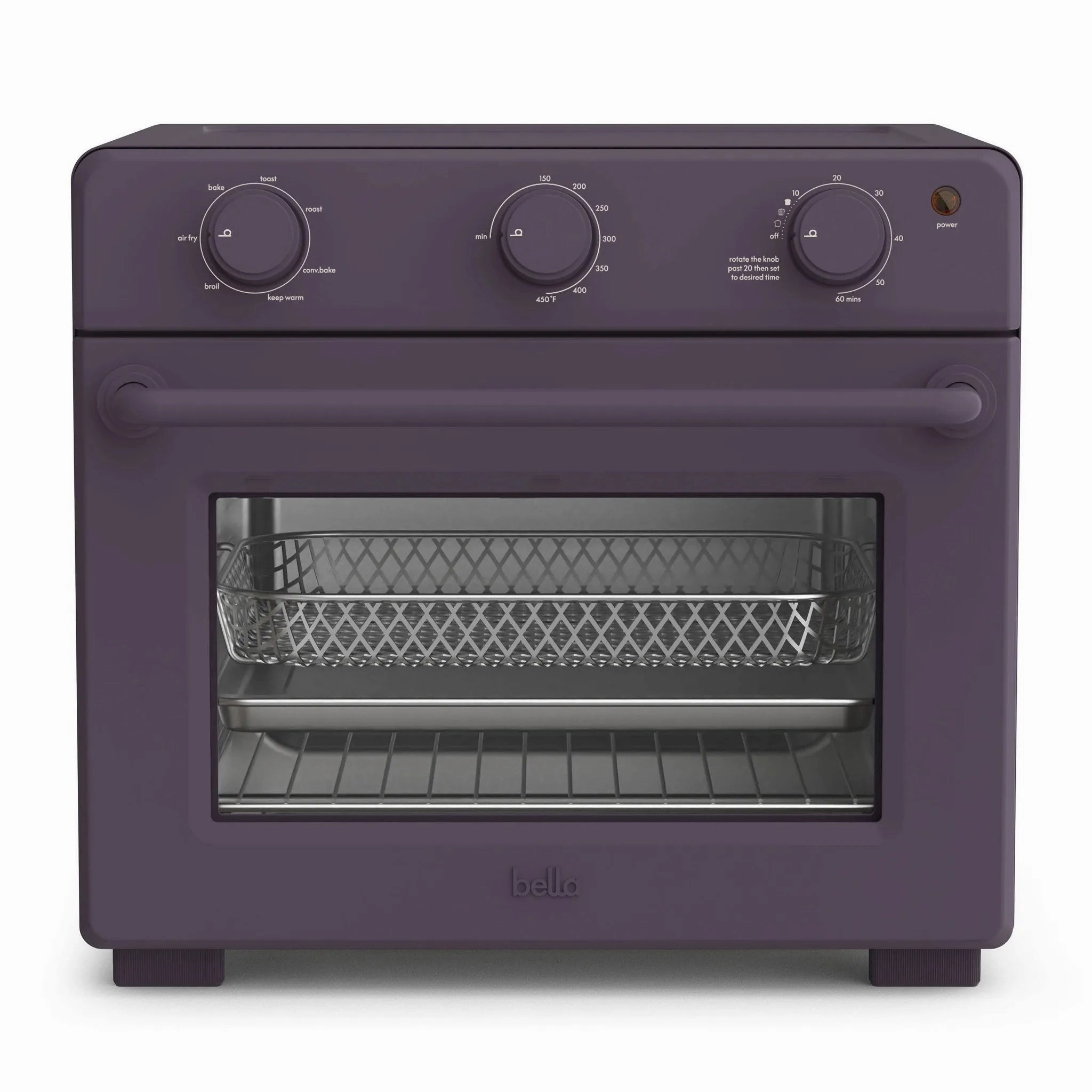 Air Fryer Toaster Oven Plum: 12-Qt Capacity, 1700W