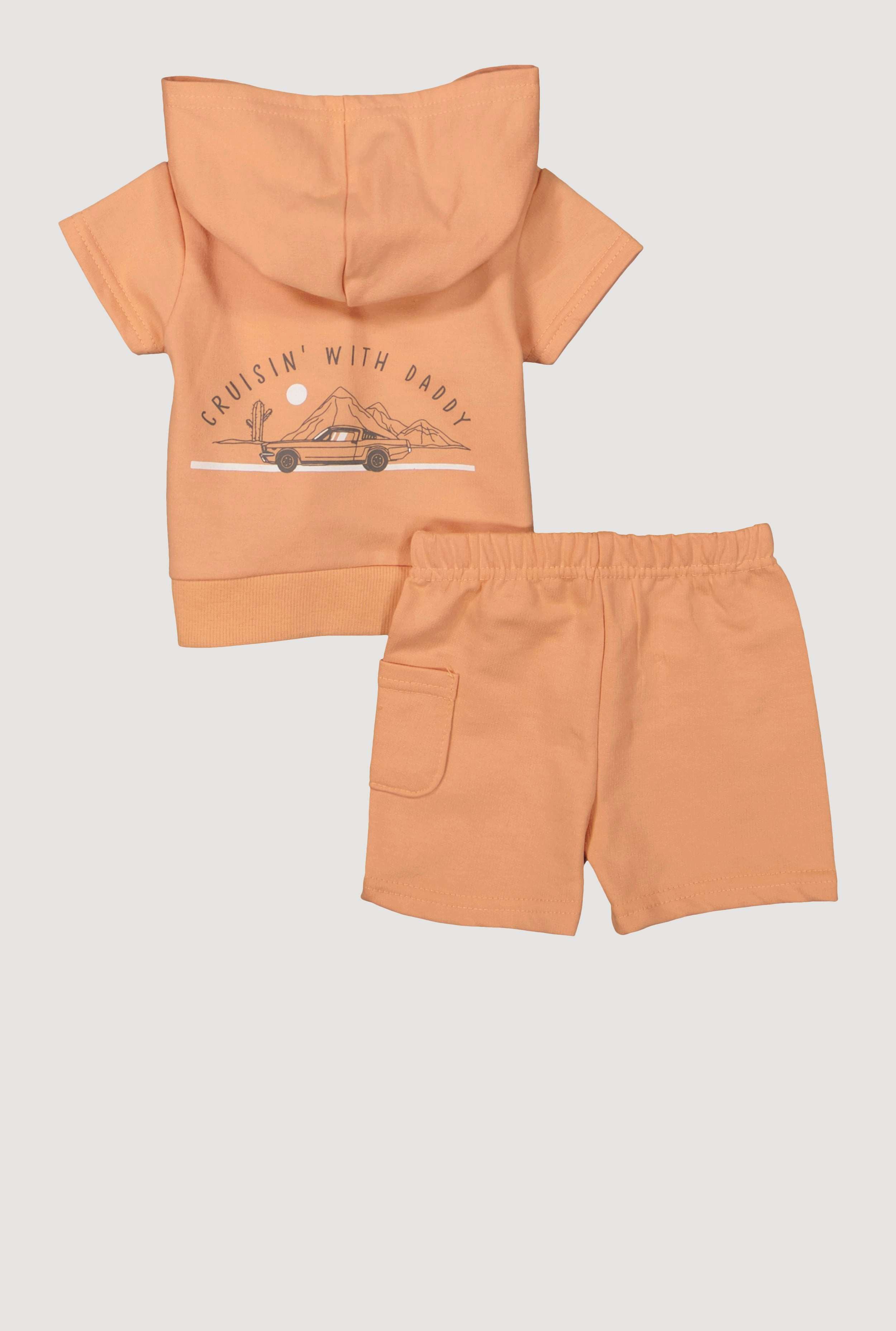 Baby Boys 0-9M Cool Like Daddy Hooded Top and Shorts