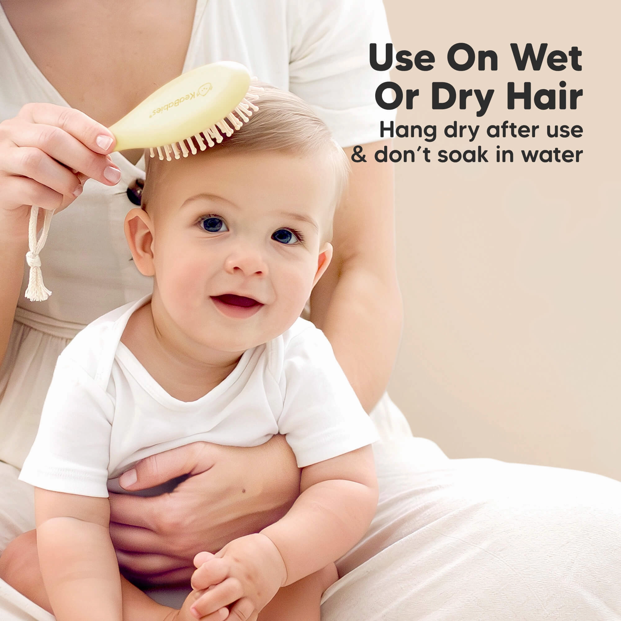 Baby Hair Brush and Comb Set (Lemon)