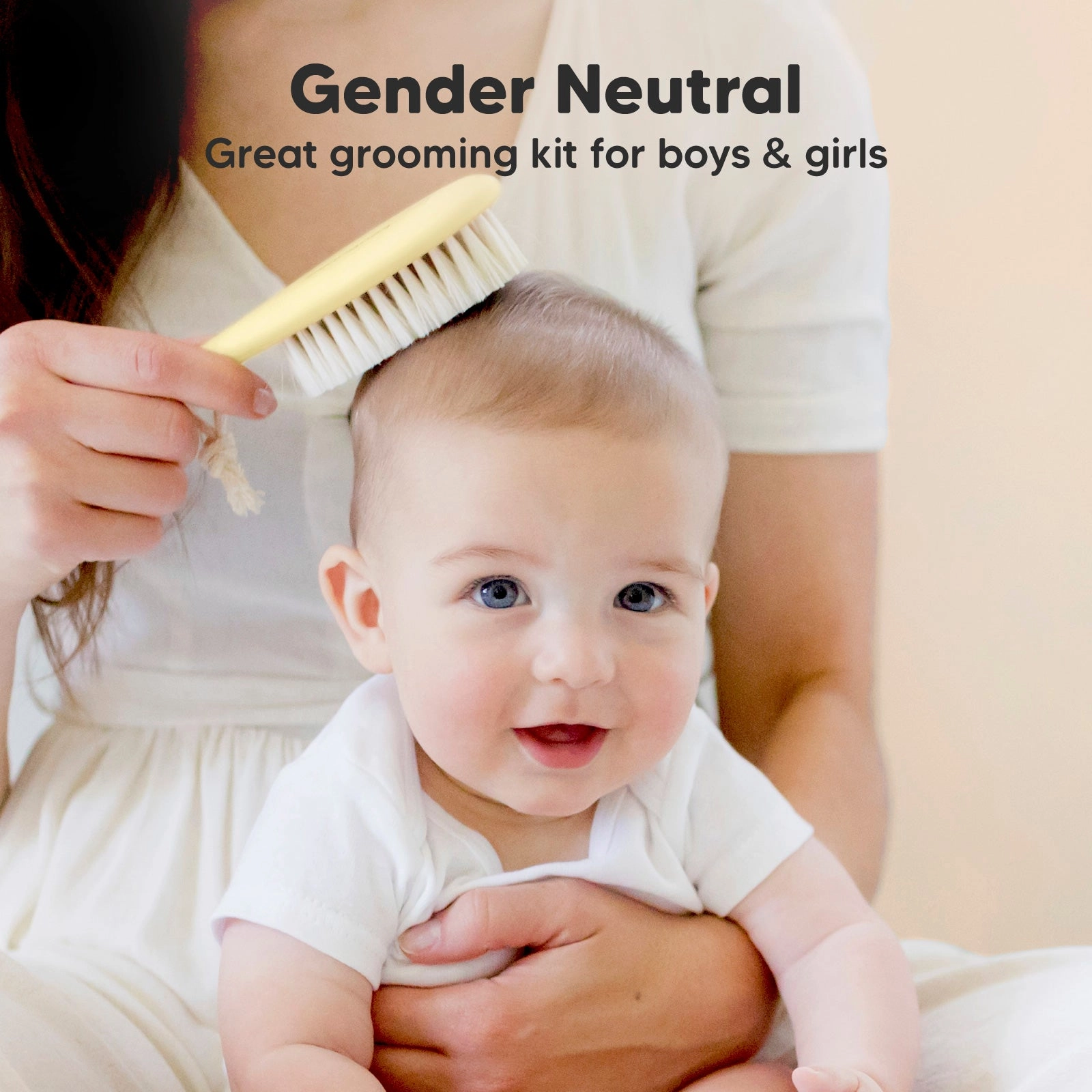 Baby Hair Brush and Comb Set (Lemon)