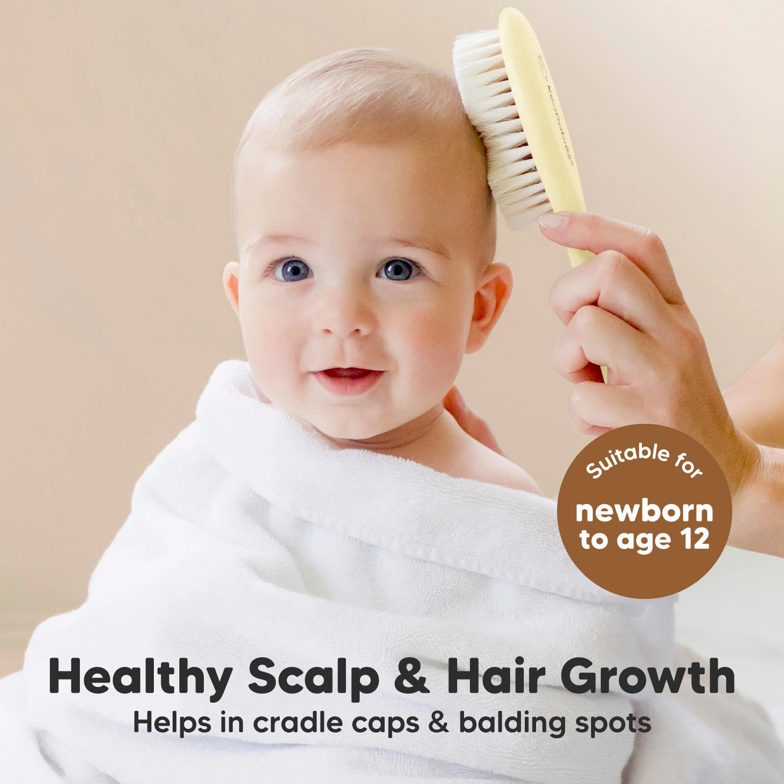 Baby Hair Brush and Comb Set (Lemon)