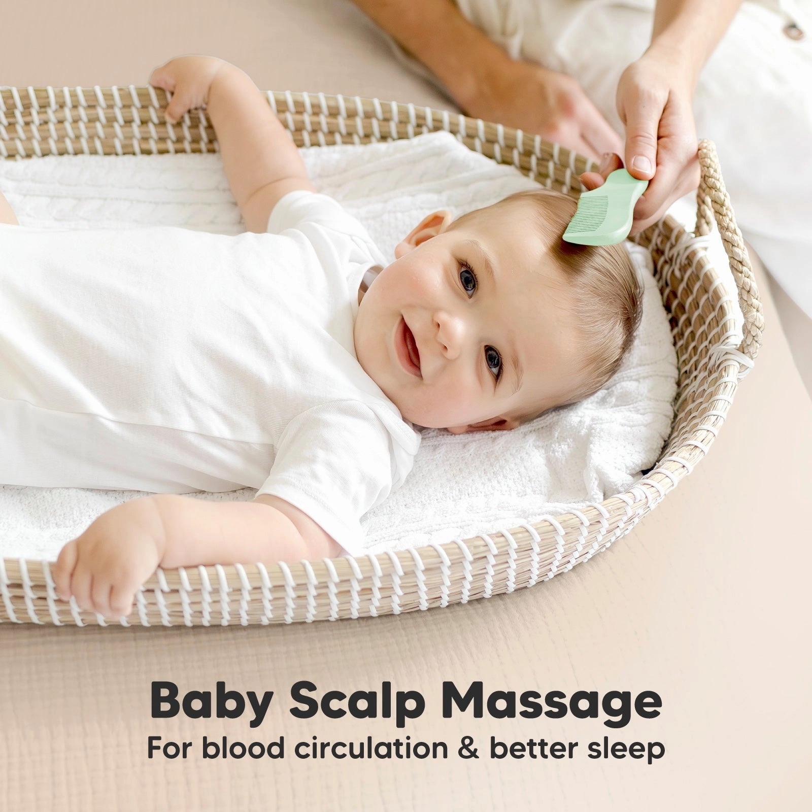 Baby Hair Brush and Comb Set (Sage)
