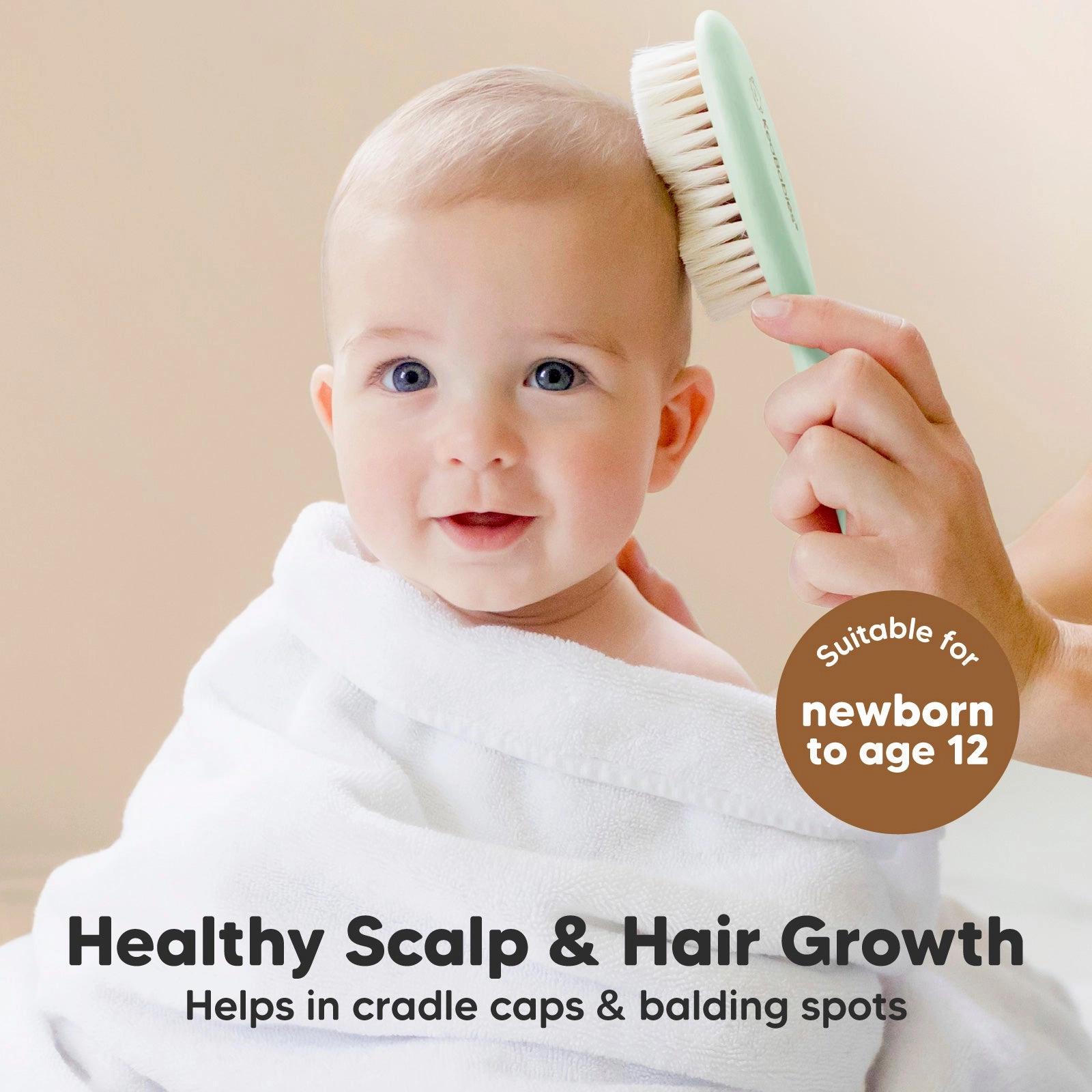 Baby Hair Brush and Comb Set (Sage)
