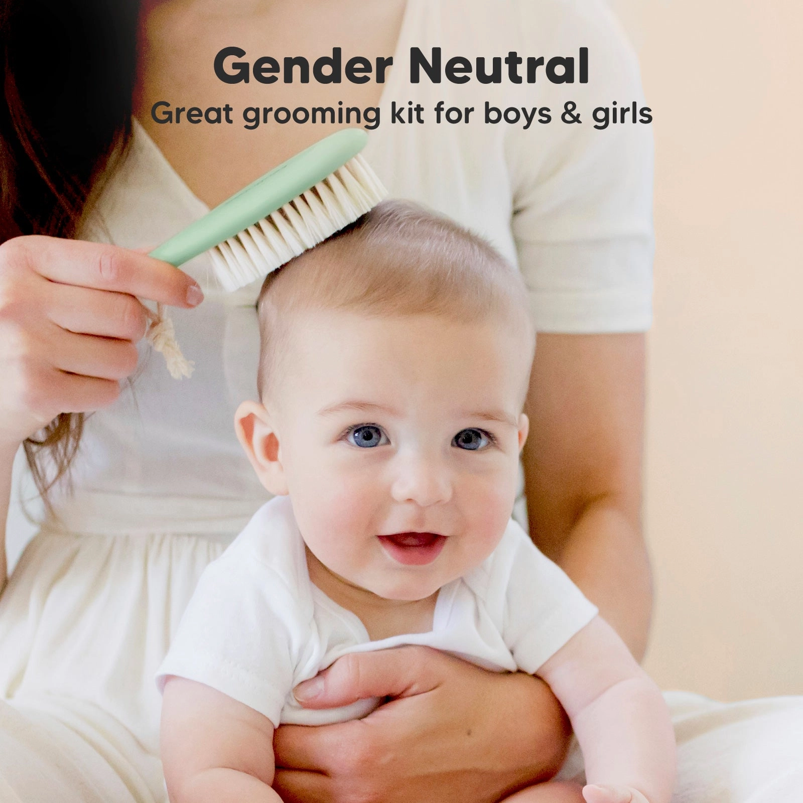 Baby Hair Brush and Comb Set (Sage)