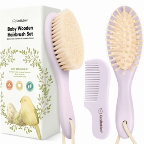Baby Hair Brush and Comb Set (Thistle)