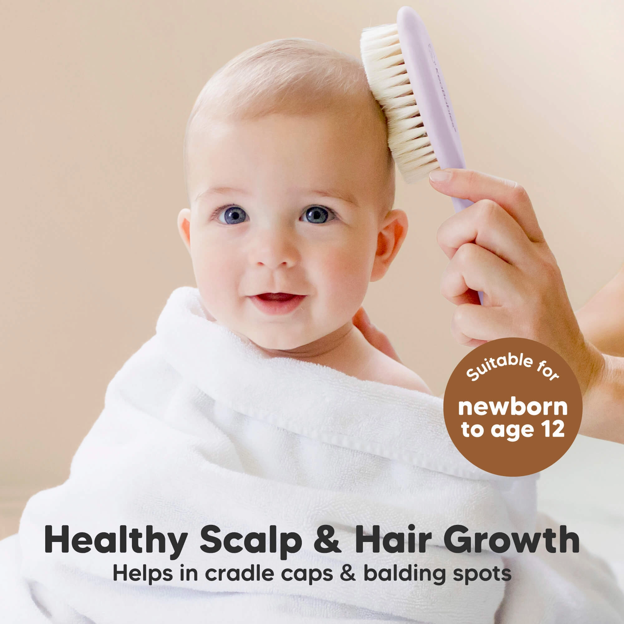 Baby Hair Brush and Comb Set (Thistle)