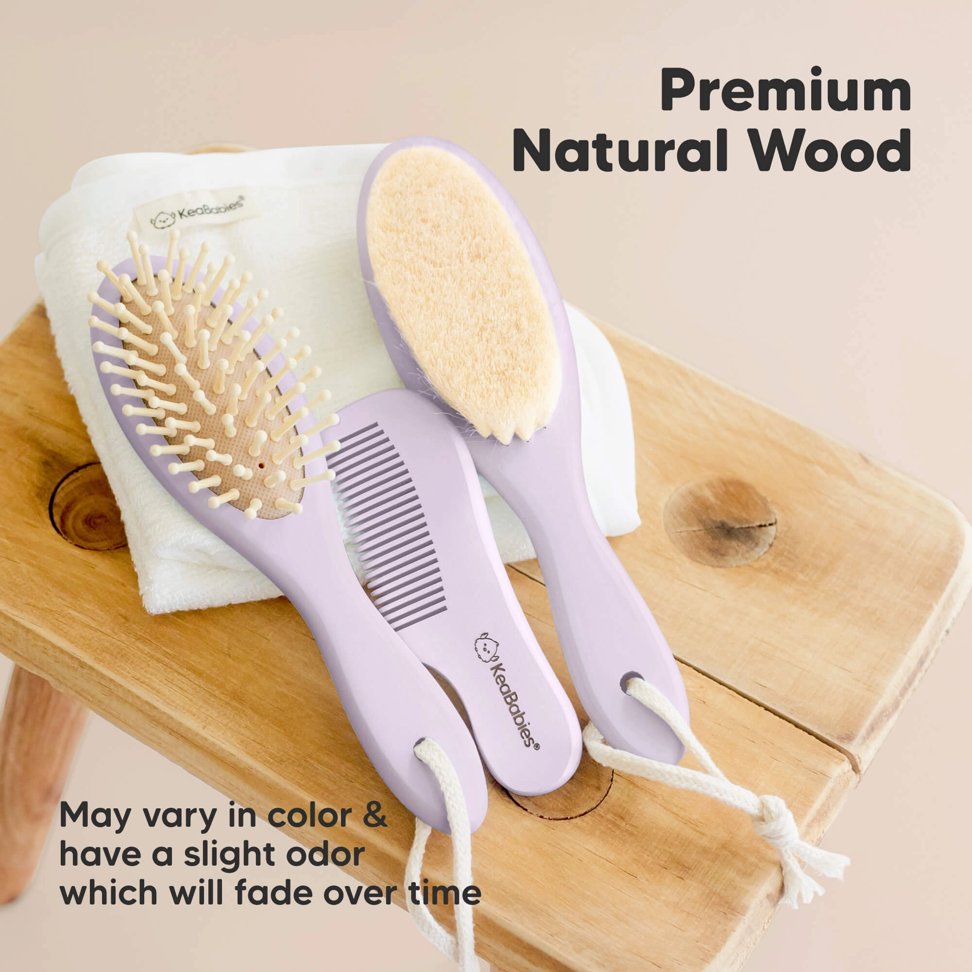 Baby Hair Brush and Comb Set (Thistle)