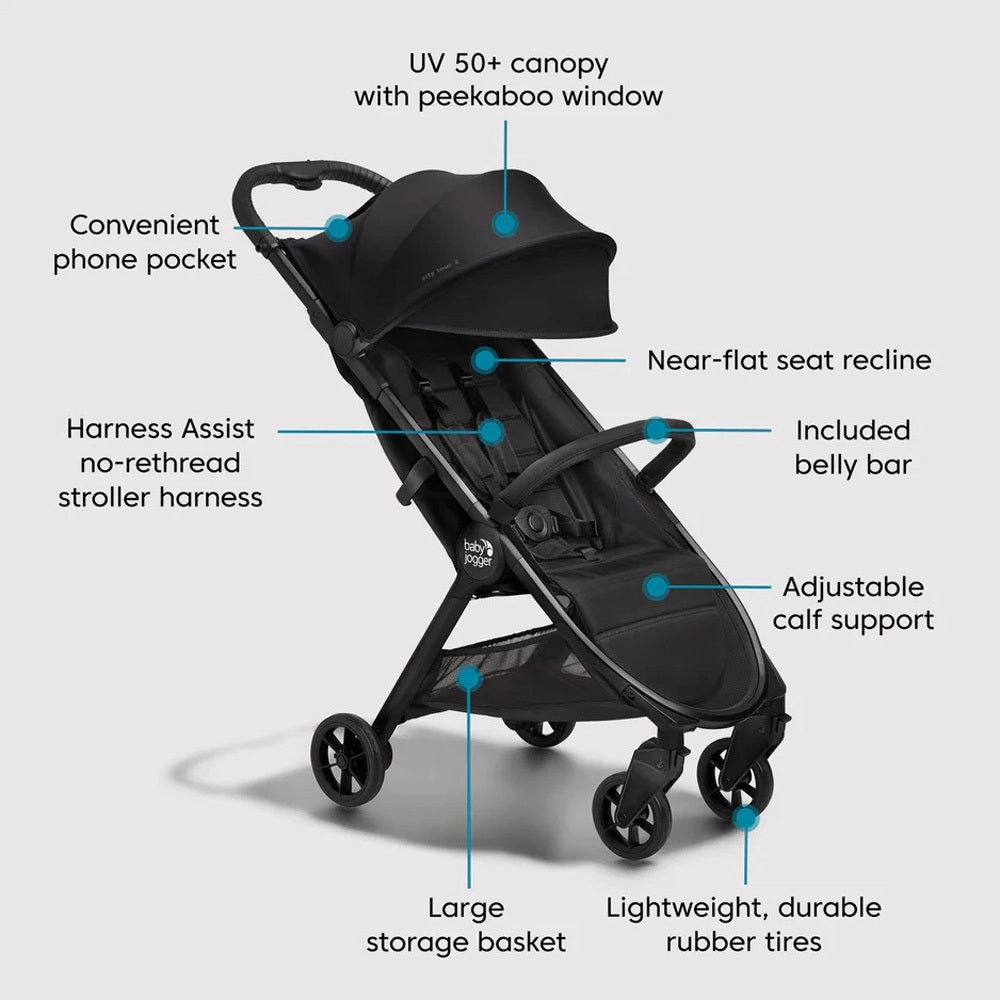 Baby Jogger City Tour 2 Eco Stroller Premium Black