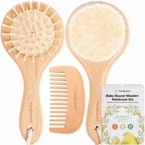 Baby Round Hair Brush and Comb Set