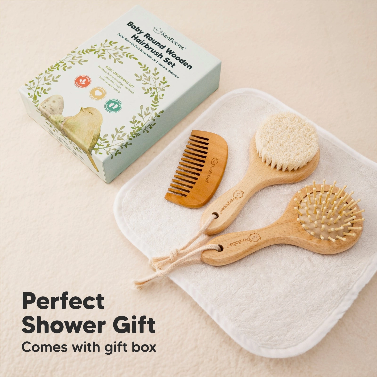 Baby Round Hair Brush and Comb Set
