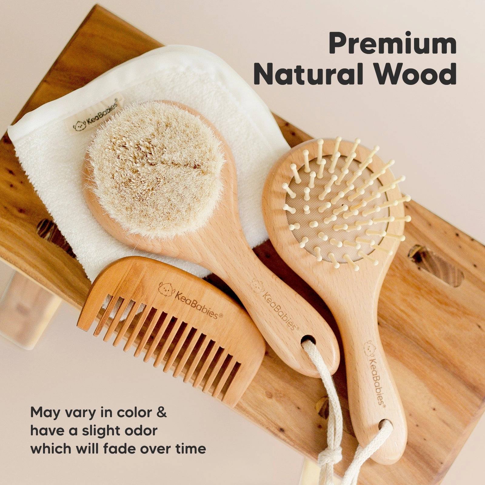 Baby Round Hair Brush and Comb Set