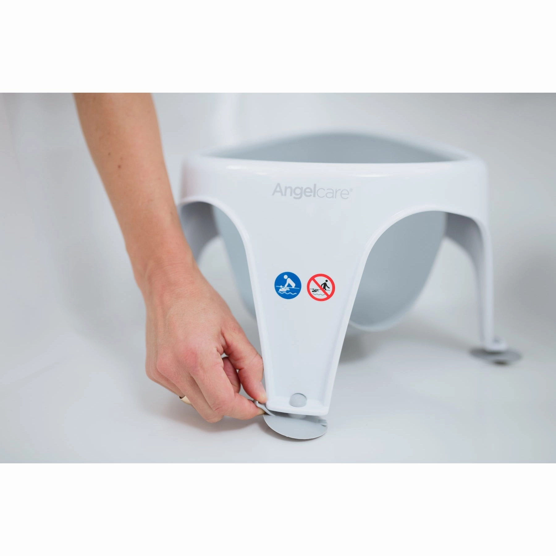 Bath Ring Seat - Light Grey
