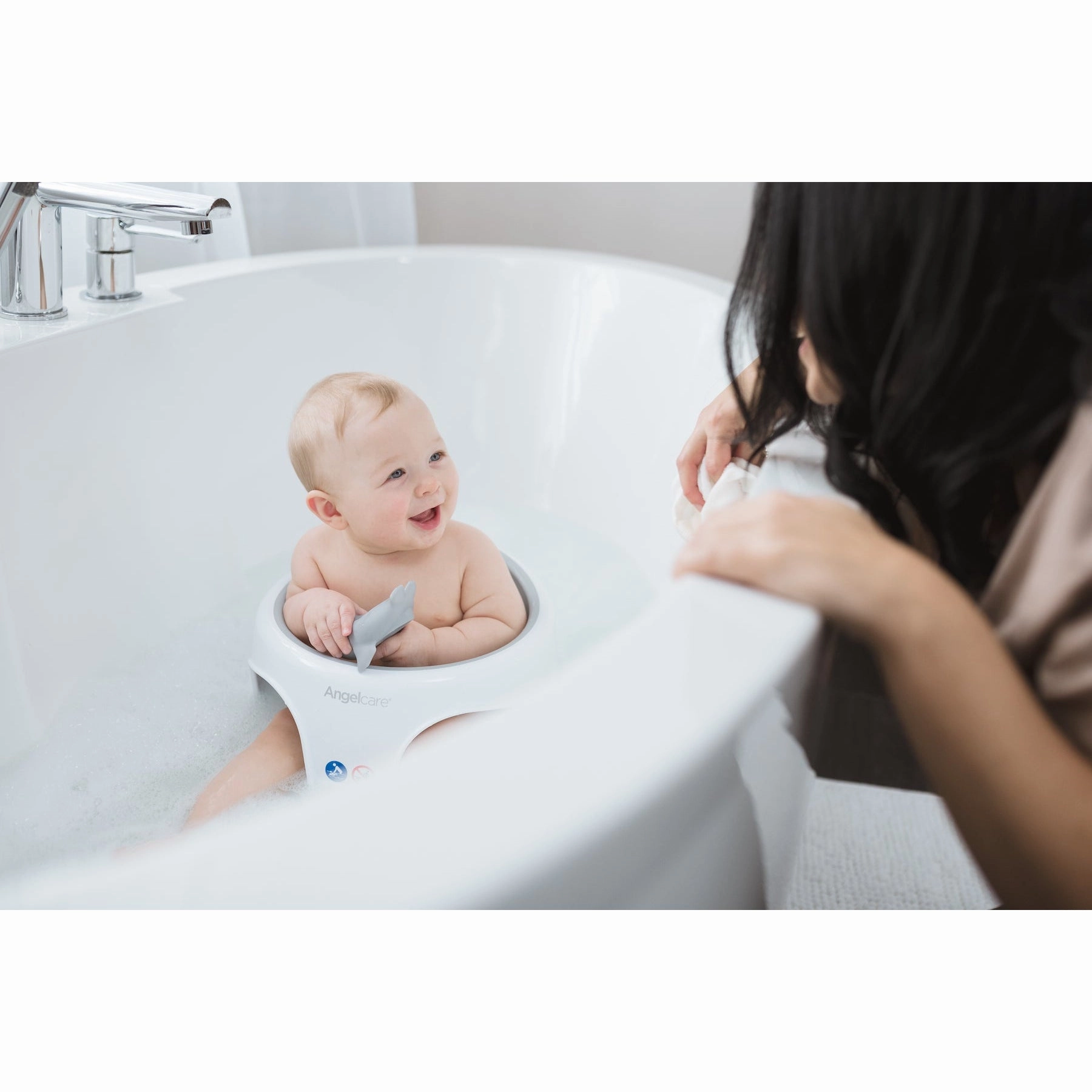 Bath Ring Seat - Light Grey