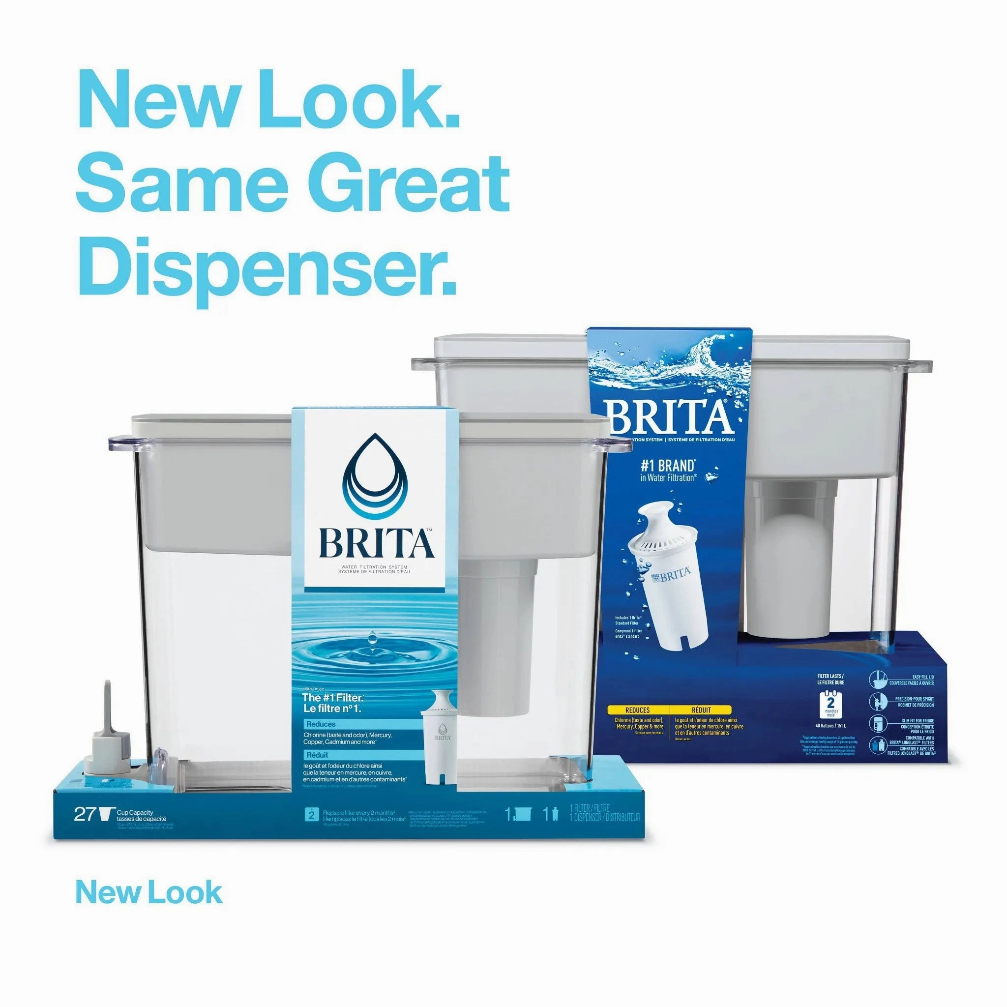 Brita Extra Large 27-Cup UltraMax Filtered Water Dispenser with Filter
