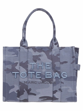 Camouflage Jacquard Large Tote With Adjustable Strap