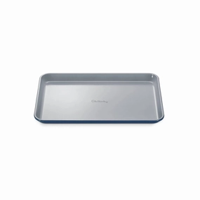 Caraway Non-Stick Ceramic Medium Baking Sheet Navy: Aluminized Steel, Rectangle, Hand Wash, Cookie Sheet, 1 Year Warranty