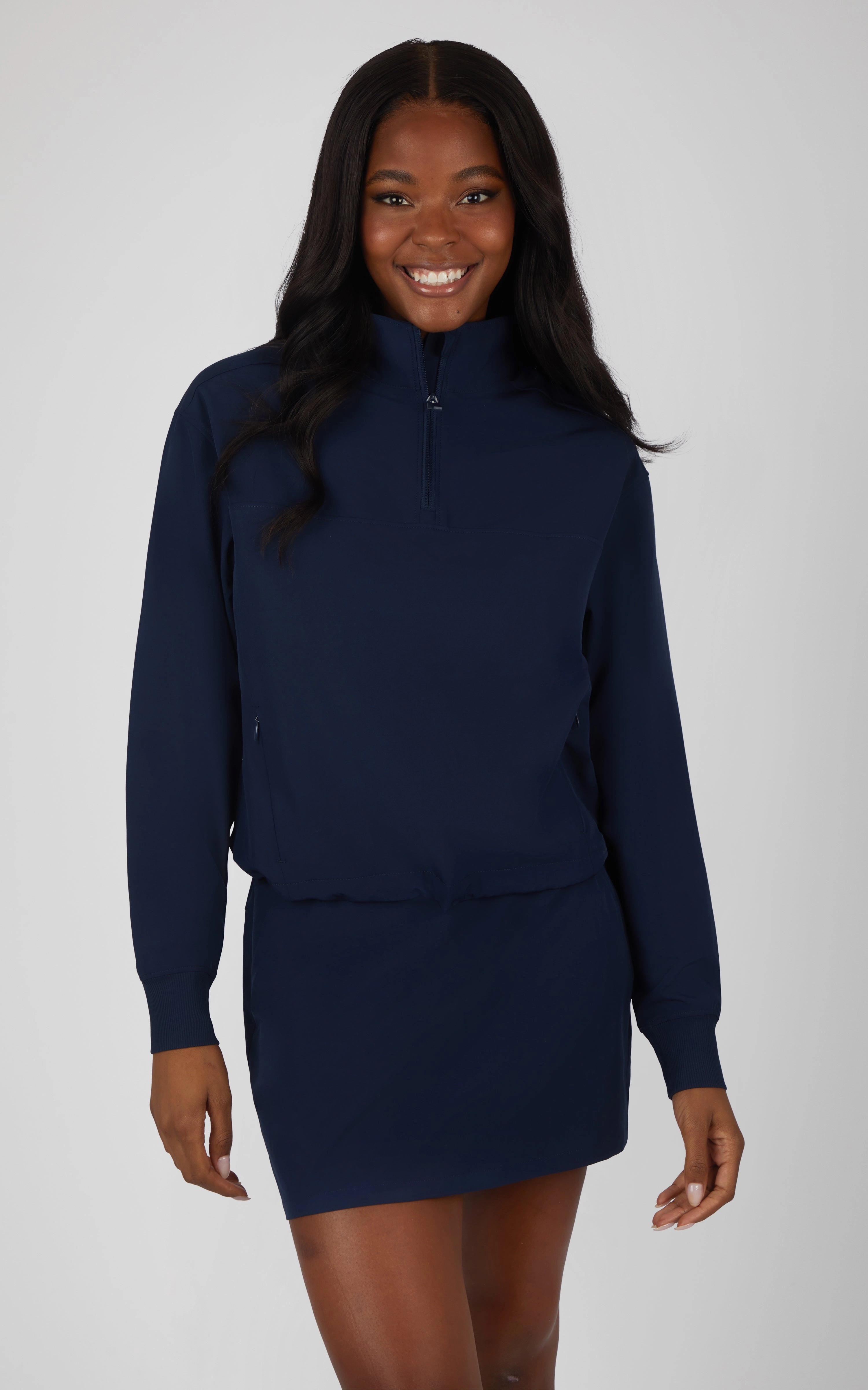 Citylite Half Zip Cinched Hem Jacket