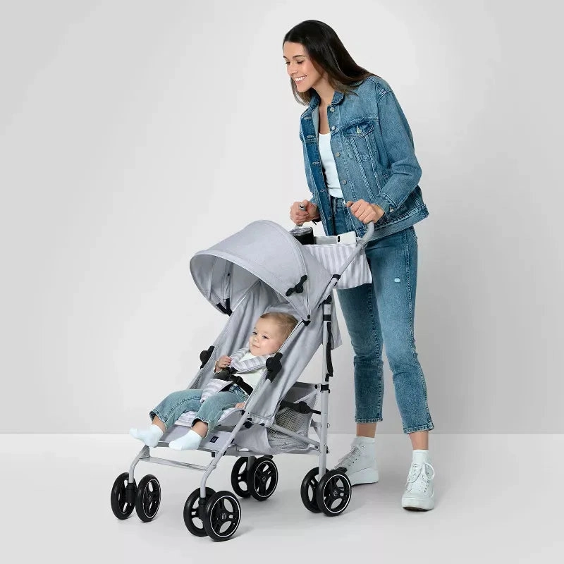 Classic Stroller - Gray Stripes