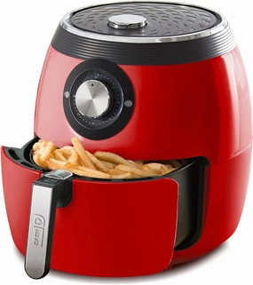 Deluxe Air Fryer 6 QT- Red