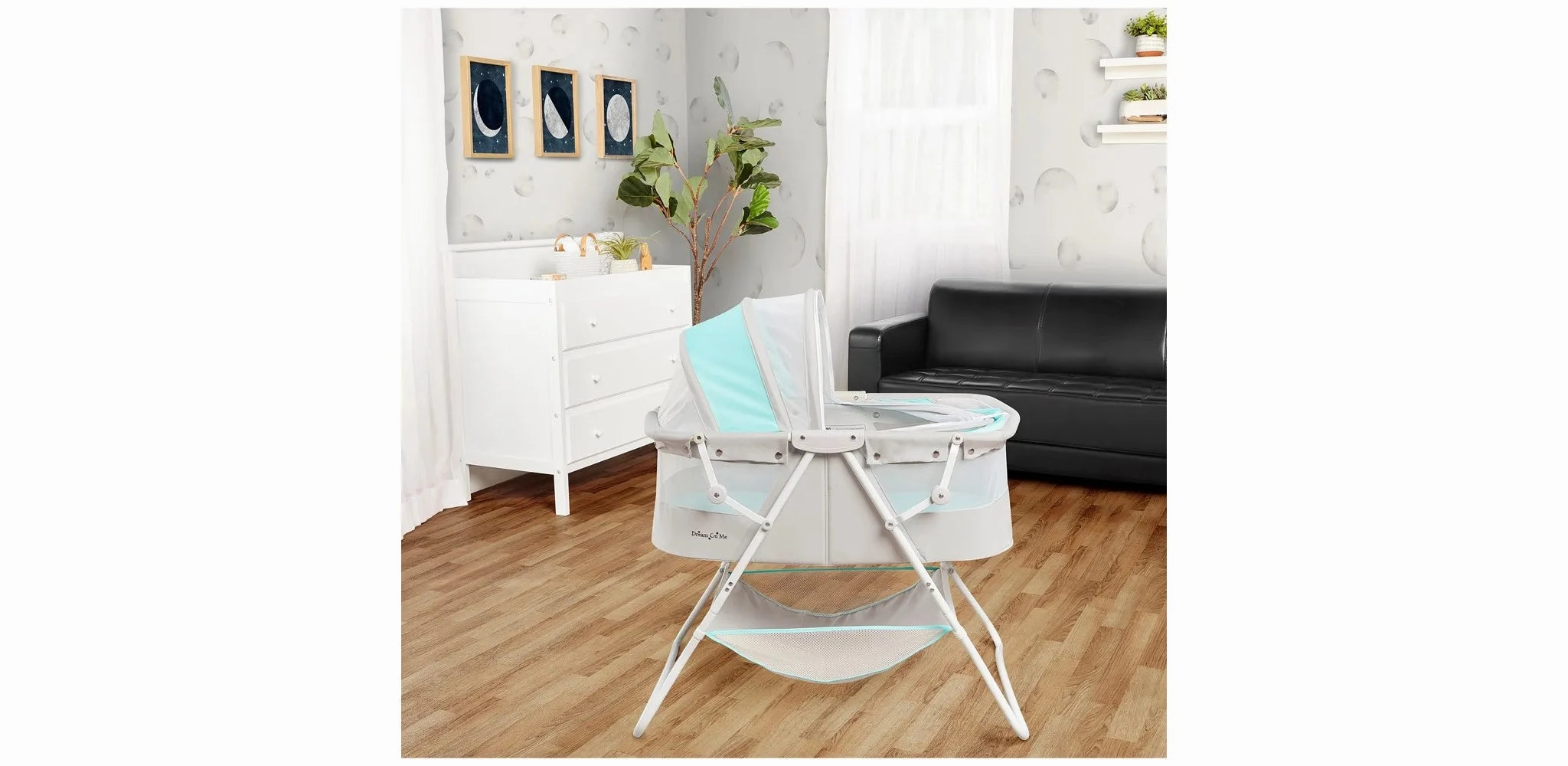 Dream On Me Karley Bassinet, Blue And Grey