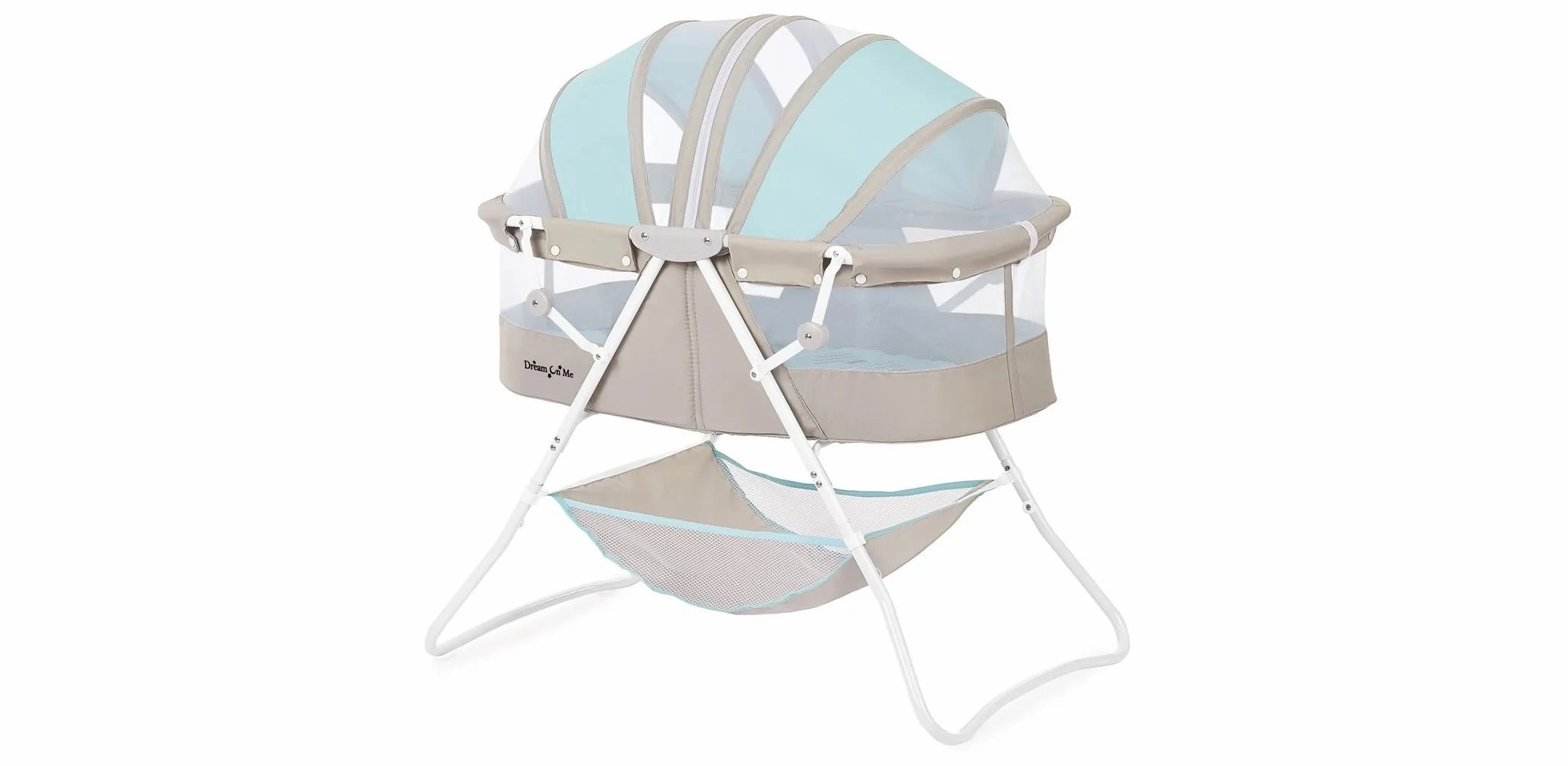 Dream On Me Karley Bassinet, Blue And Grey