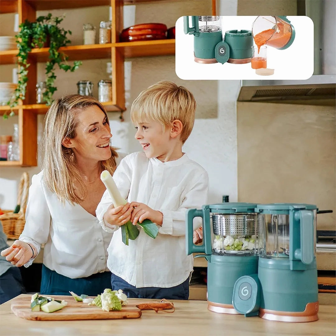 Duo Meal Glass Food Processor - Dark Green