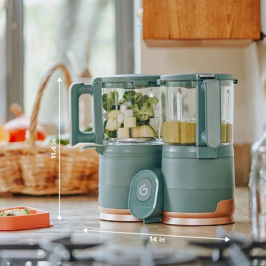 Duo Meal Glass Food Processor - Dark Green