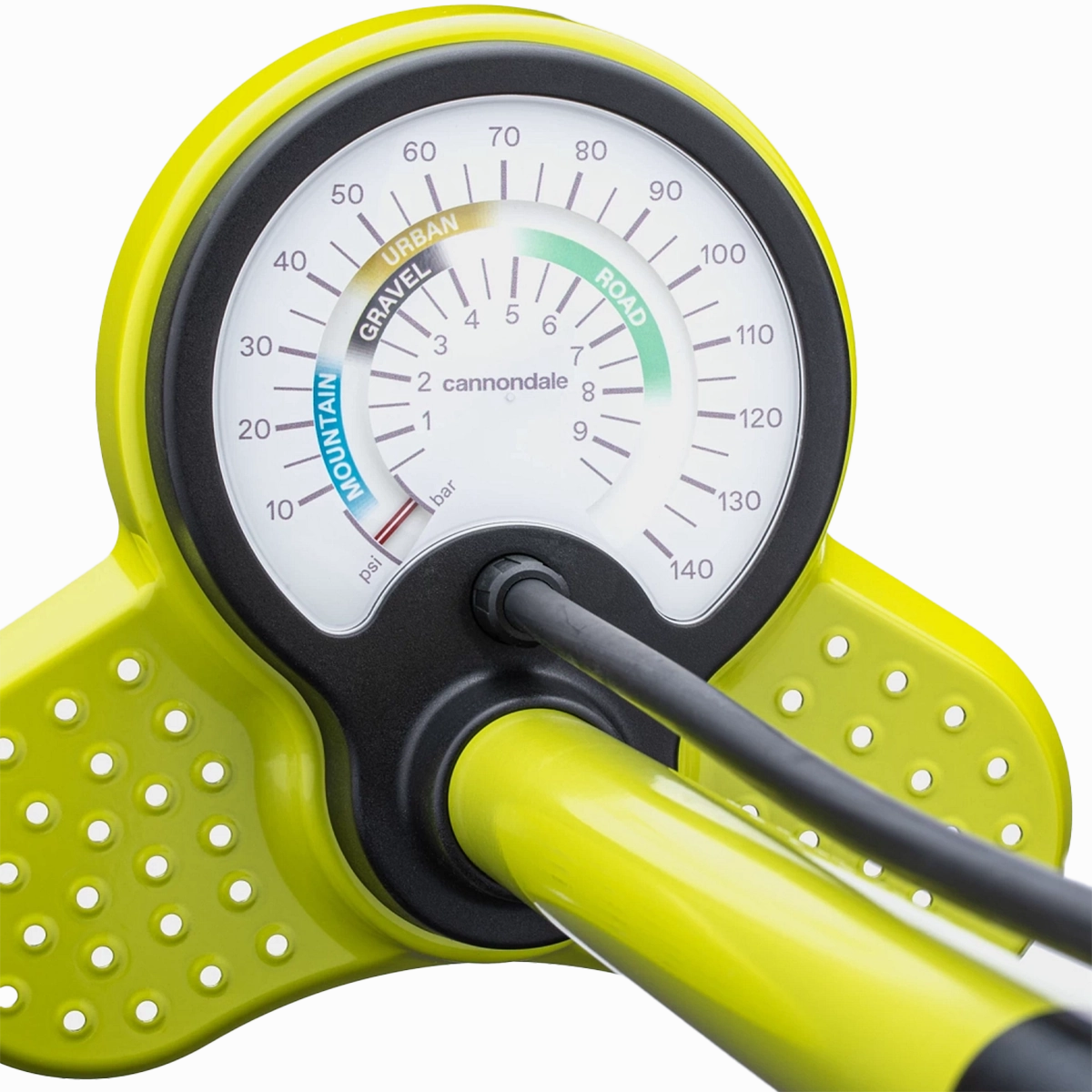 Essential Floor Pump - Highlighter
