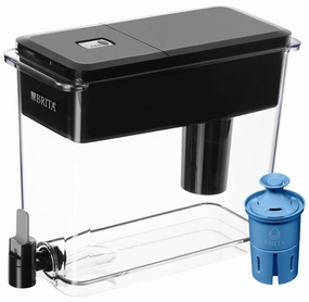 Extra Large 27-Cup UltraMax Filtered Water Dispenser with Filter - Jet Black