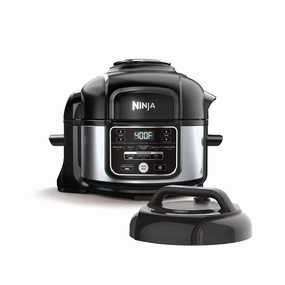Foodi Programmable 10-in-1 5qt Pressure Cooker and Air Fryer - FD101: Stainless Steel, Slow Cooker, Digital Timer (See Description)