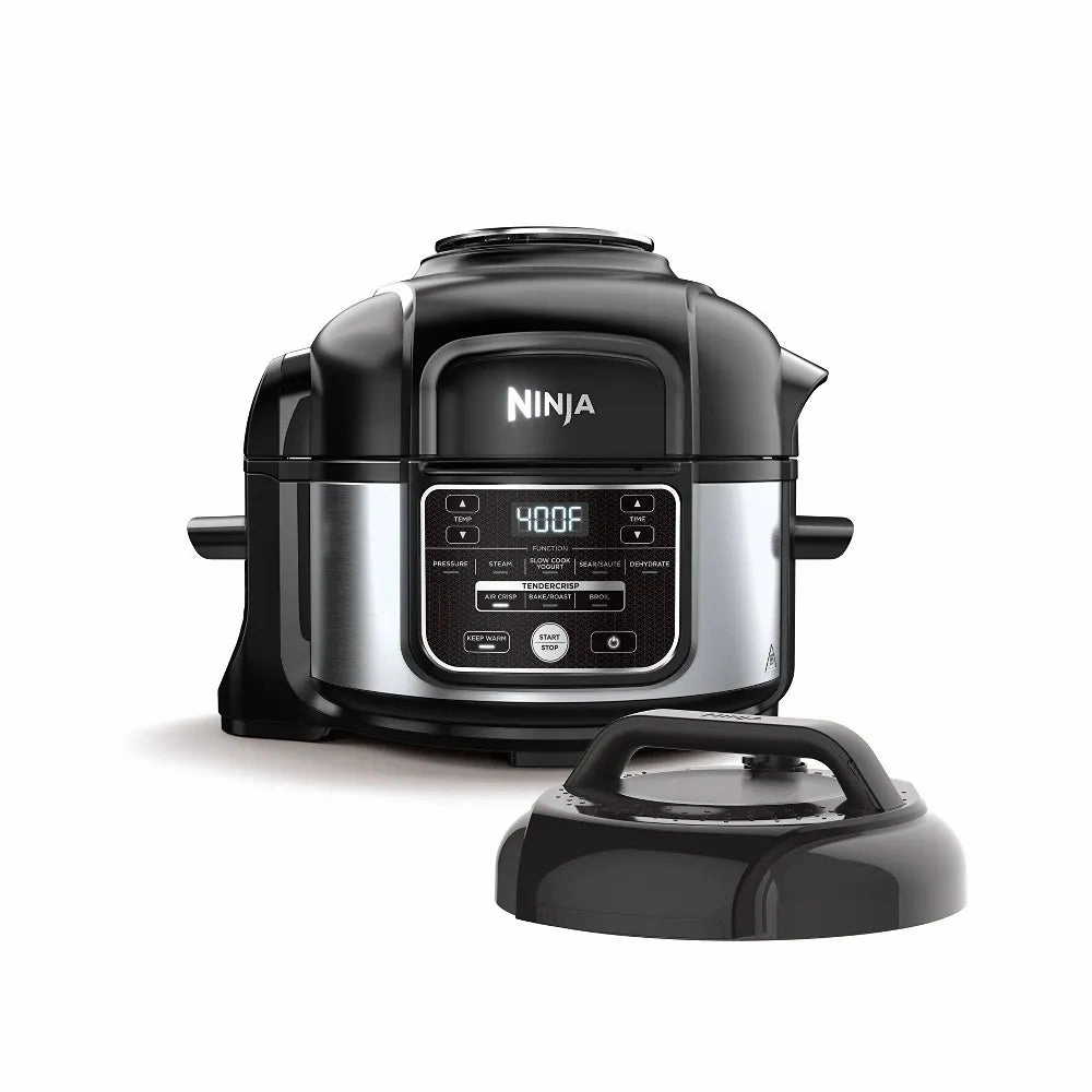 Foodi Programmable 10-in-1 5qt Pressure Cooker and Air Fryer - FD101: Stainless Steel, Slow Cooker, Digital Timer