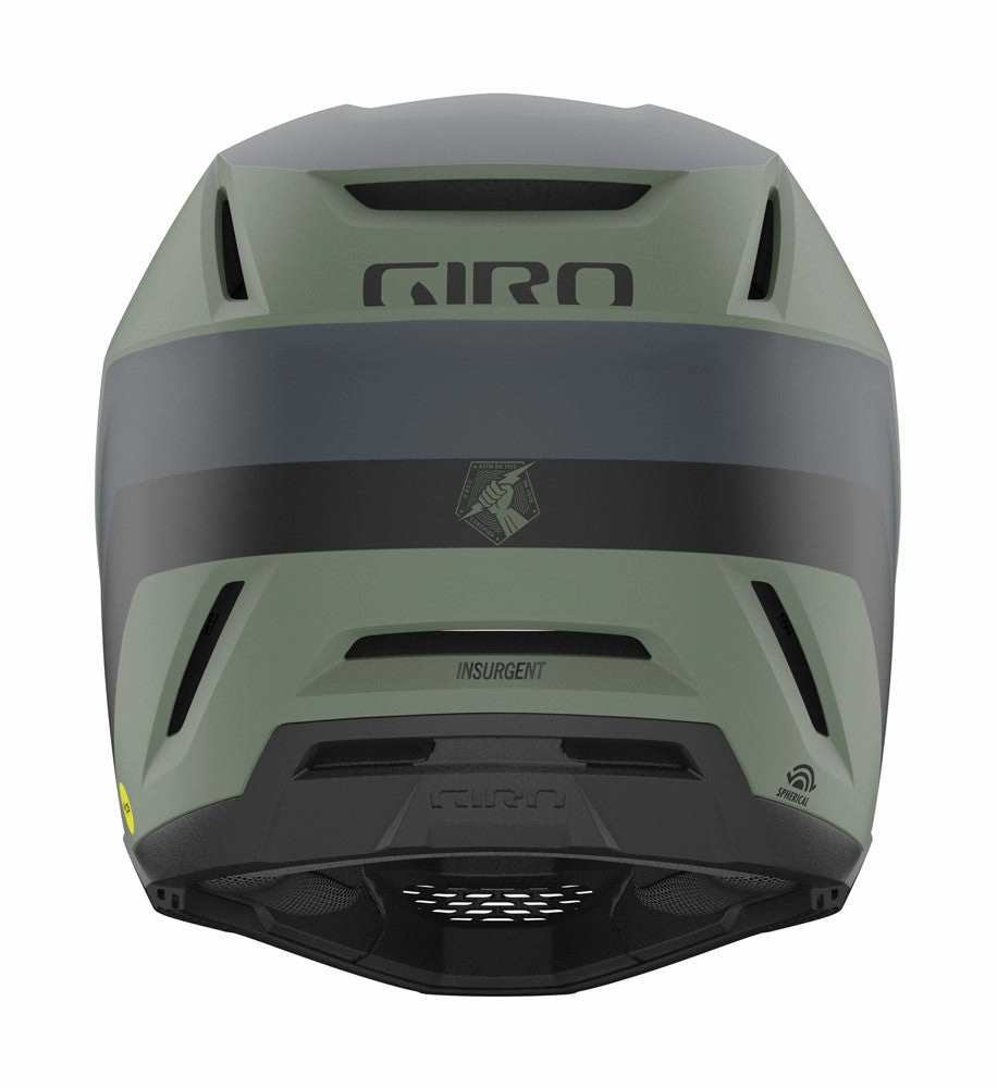 Giro Insurgent Spherical Full Face Helmet - Matt Hedge Green-Dark Shark