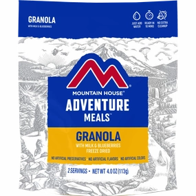 Granola with Milk & Blueberries (2 Servings)