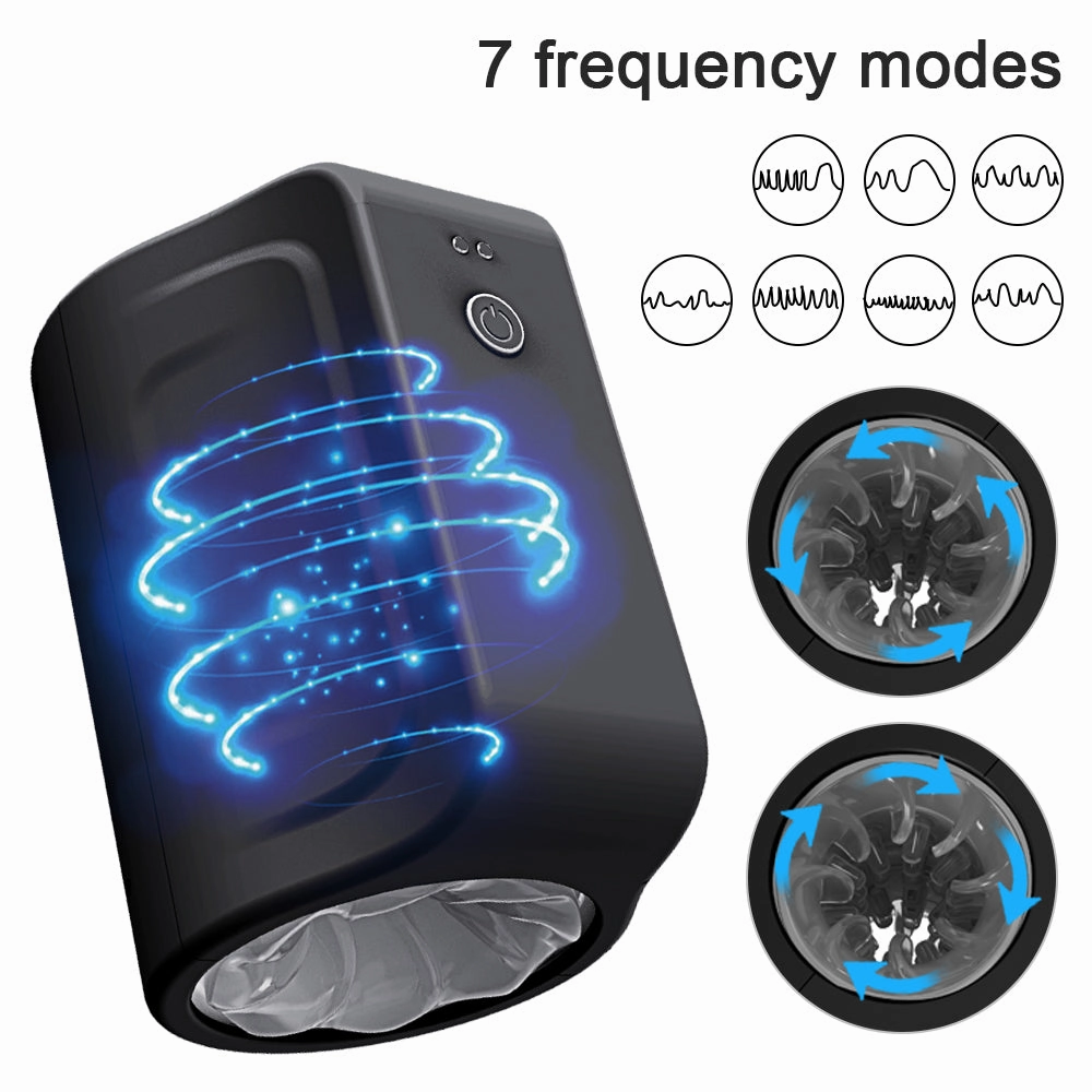 Hand-hold 7 Speed Rotating Modes Male Masturbator