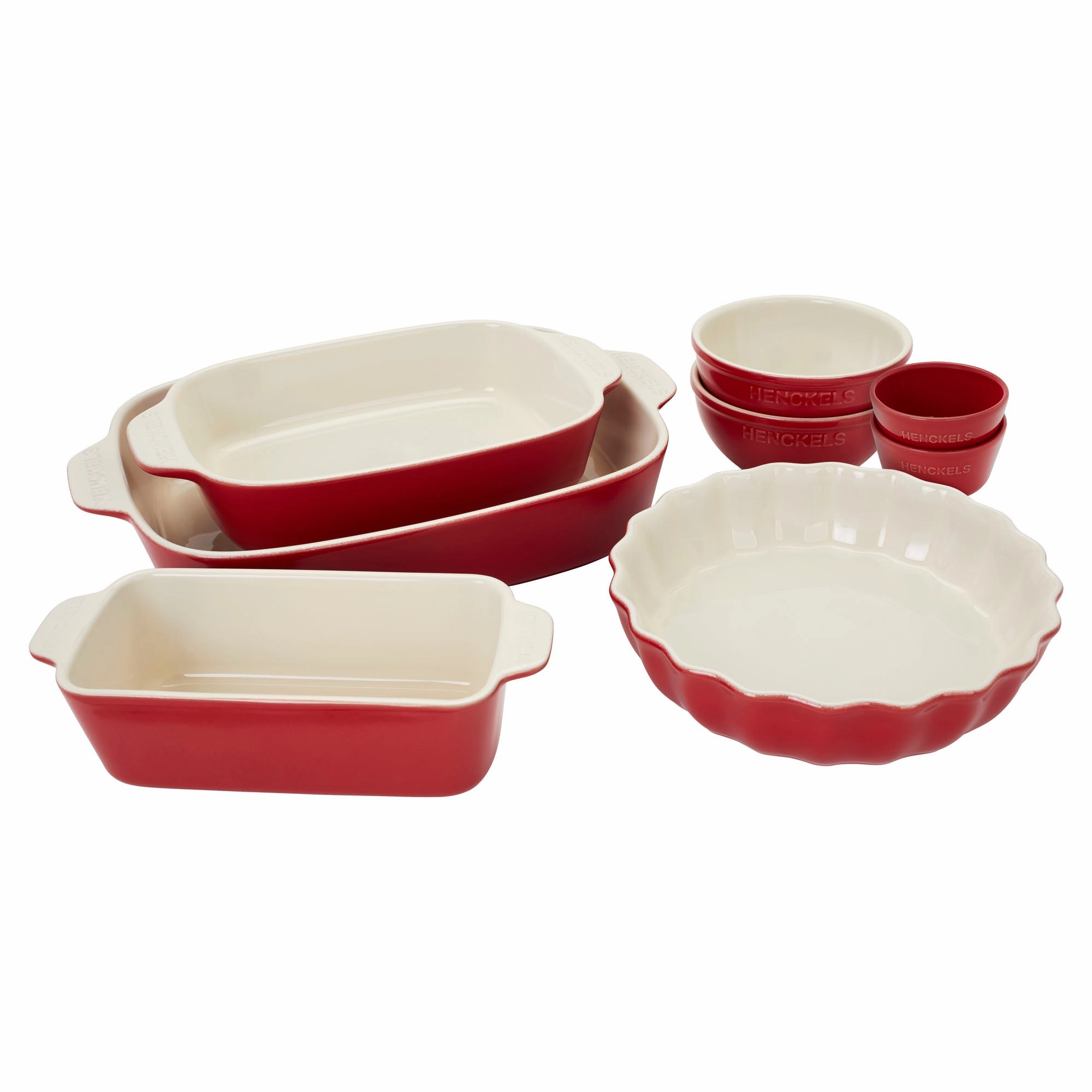 HENCKELS Ceramic 8-pc Mixed Bakeware & Serving Set