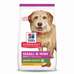 Hill's Science Diet Adult 7  Senior Vitality Small & Mini Chicken & Rice Recipe Dry Dog Food