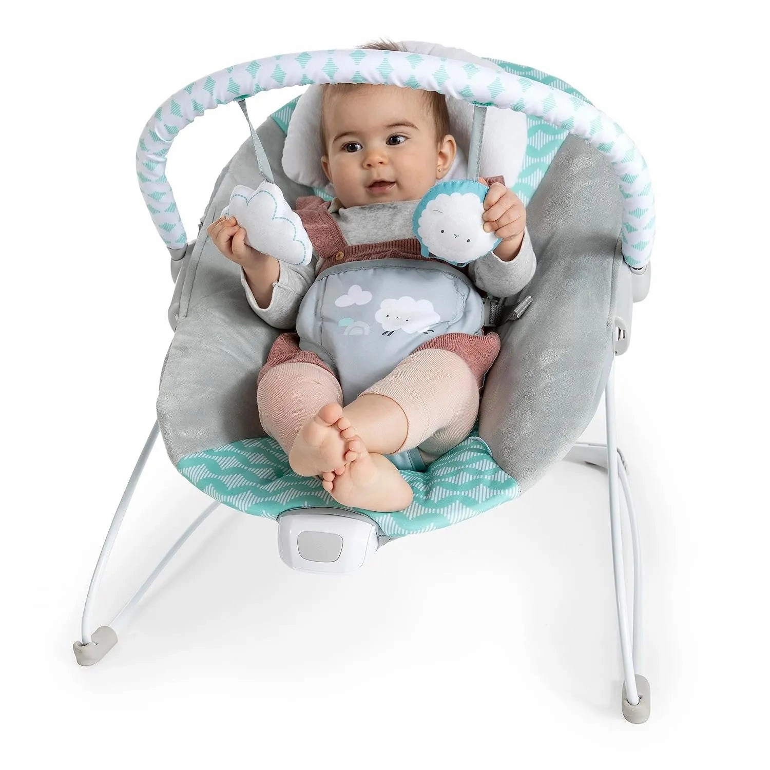 Ingenuity Bouncity Bounce Vibrating Deluxe Baby Bouncer Seat (Goji)