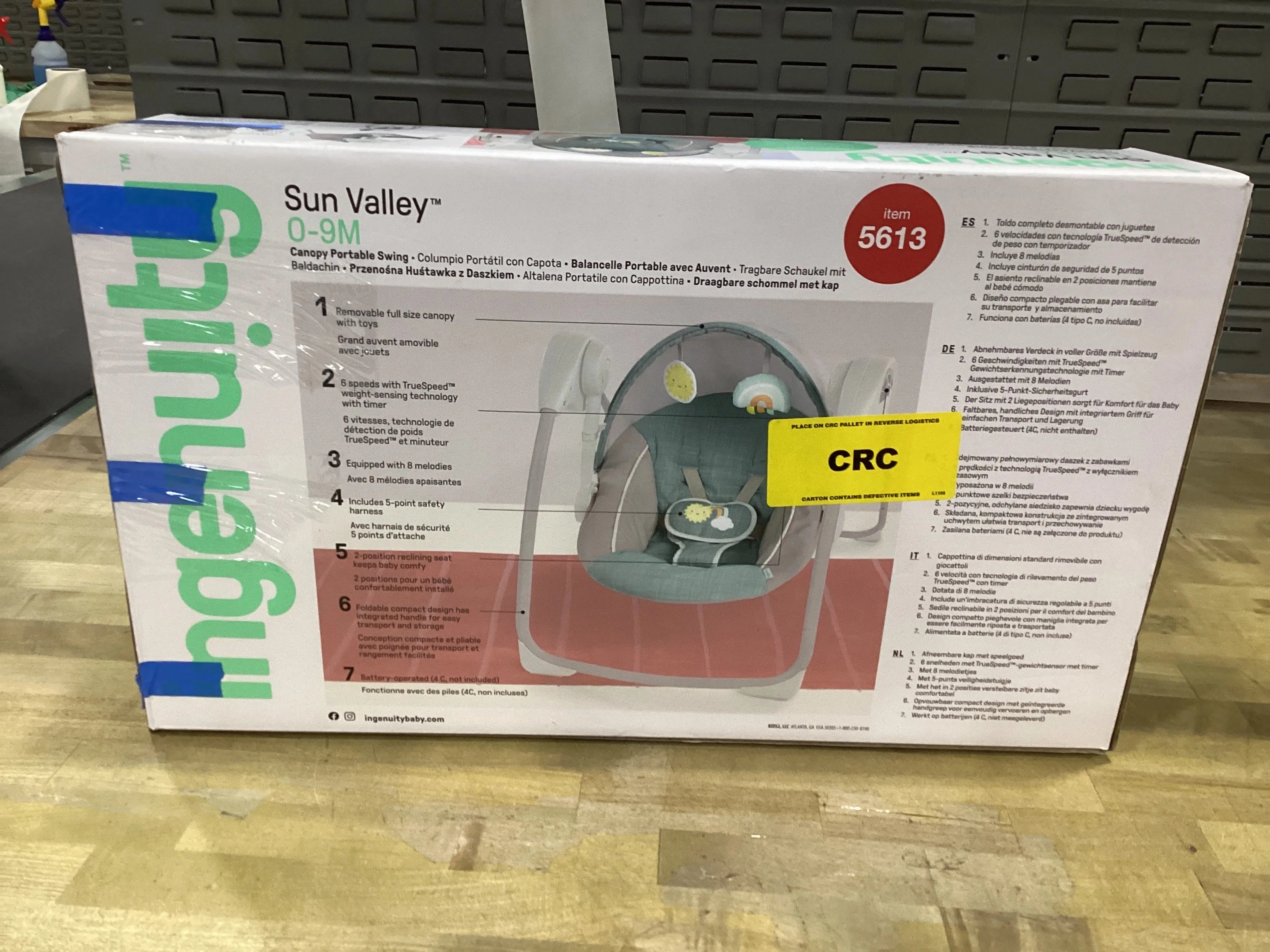 Ingenuity Sun Valley Canopy Portable Swing - Teal (See Description)