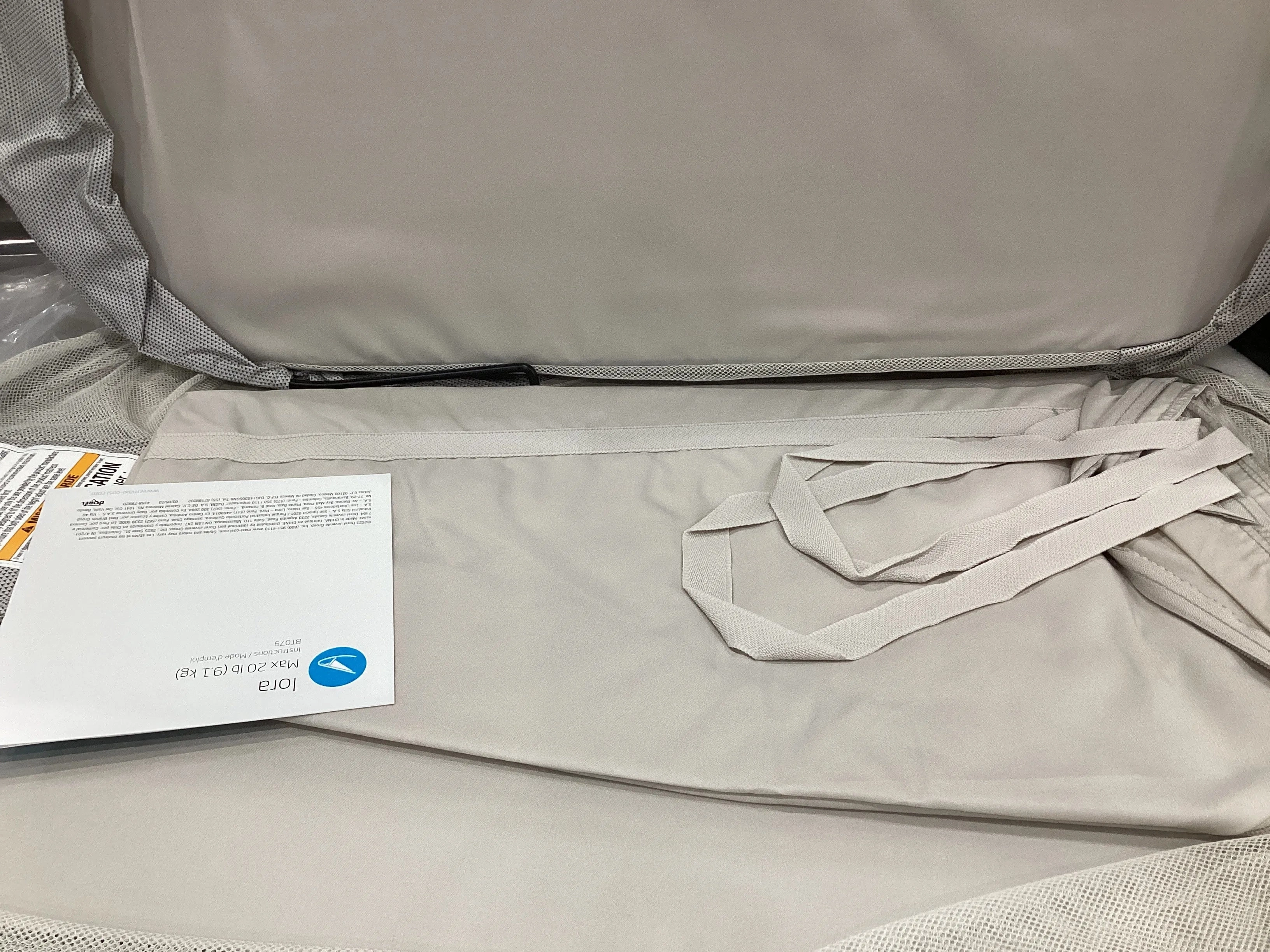 Iora Bedside Bassinet - Onyx Sand (See Description)
