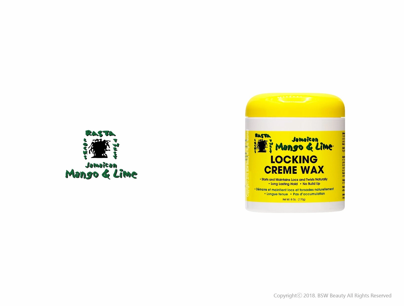 JAMAICAN MANGO & LIME LOCKING CREME WAX  6oz