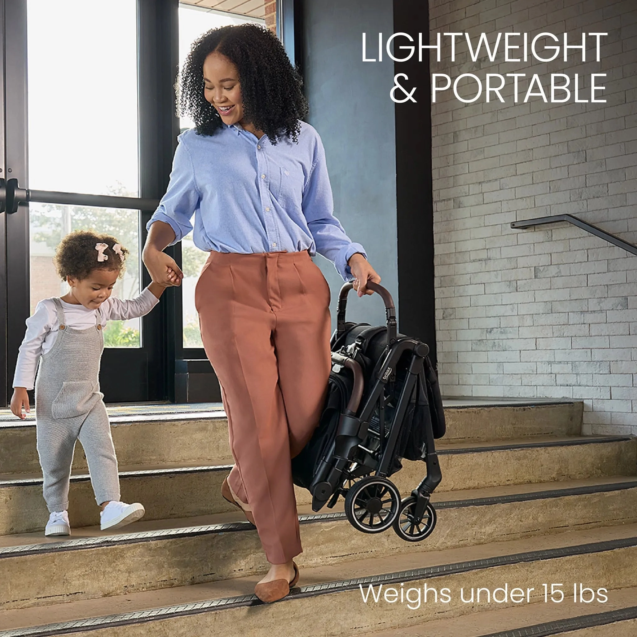 Juniper Compact Stroller, Lightweight Fold-and-Go Design - Raven Black