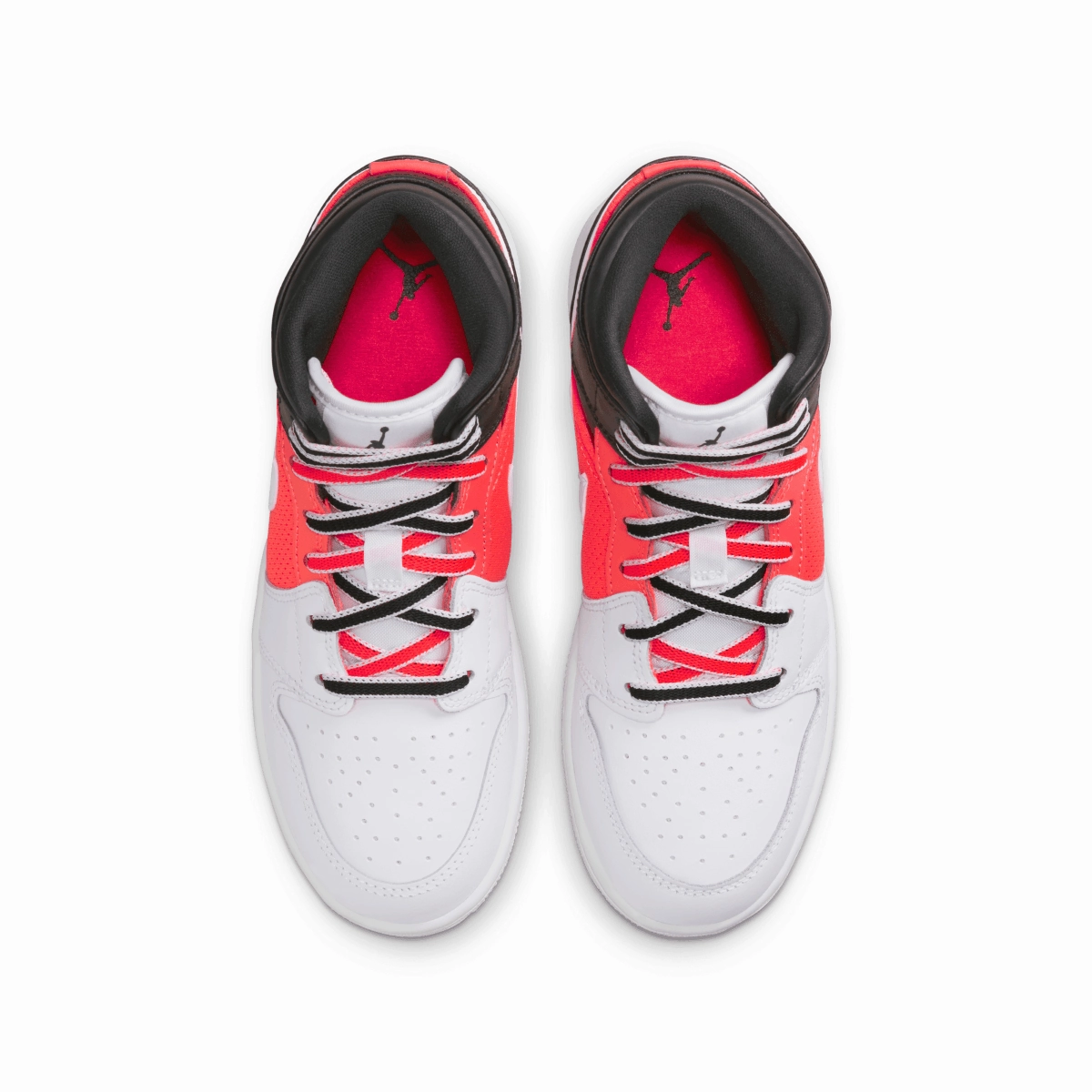Kid's Air Jordan 1 Mid SE 'White Black Infrared'