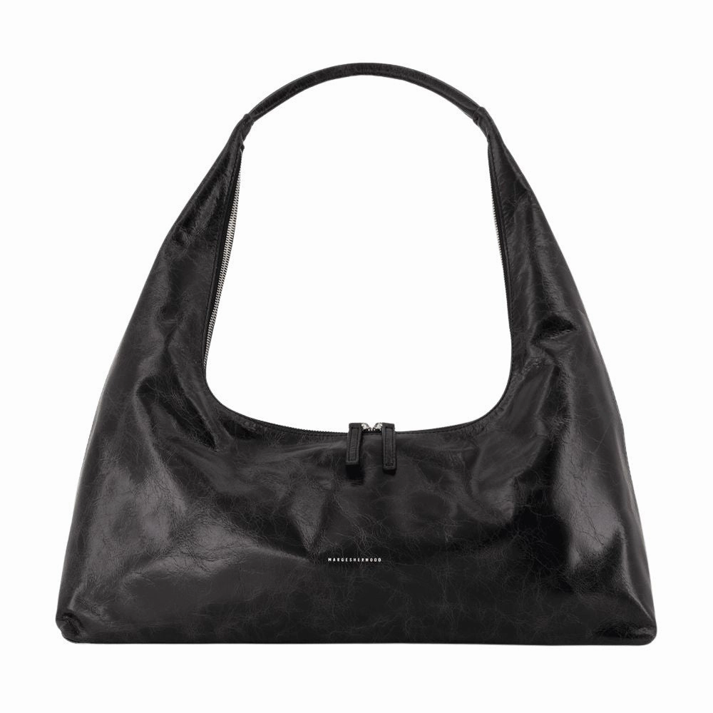 Large Shoulder Bag - Leather - Black