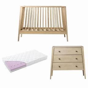 Leander Linea Cot   Mattress   Dresser