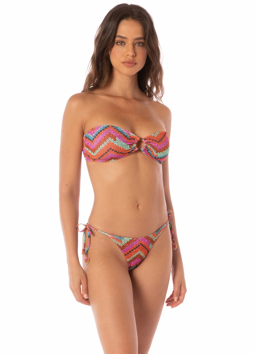 Maaji Neon Rush Daelia Ring Bandeau Bikini Top
