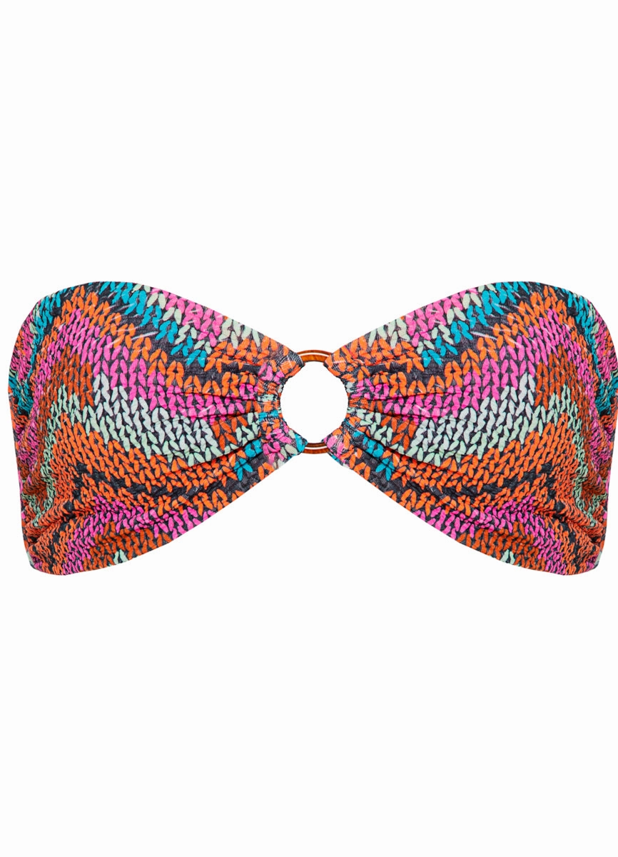Maaji Neon Rush Daelia Ring Bandeau Bikini Top