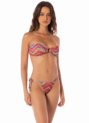 Maaji Neon Rush Daelia Ring Bandeau Bikini Top