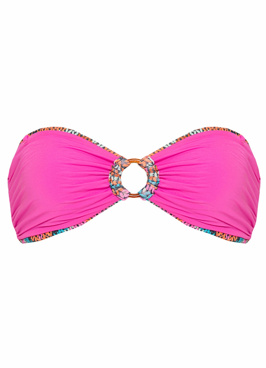 Maaji Neon Rush Daelia Ring Bandeau Bikini Top