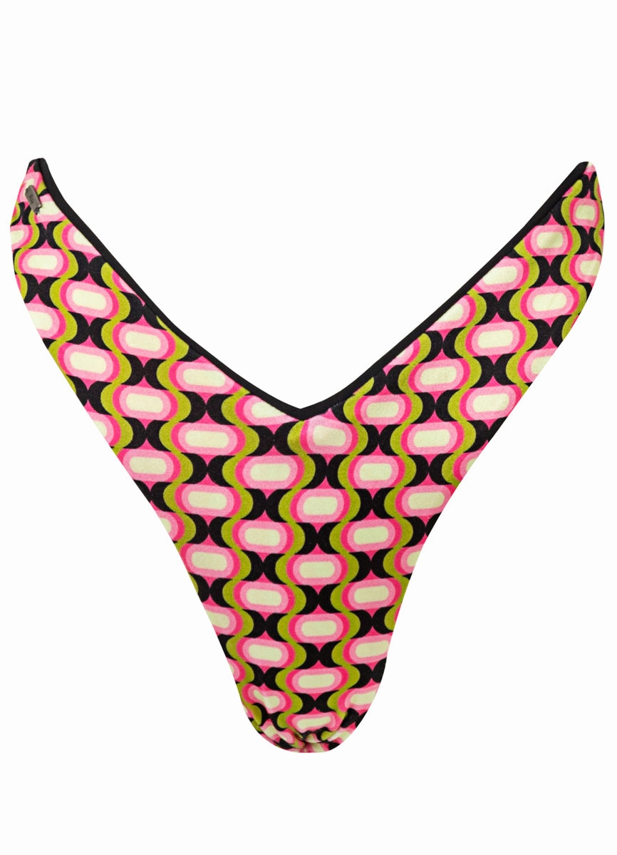 Maaji Retro Prism Reagan Regular Rise V Front Bikini Bottom