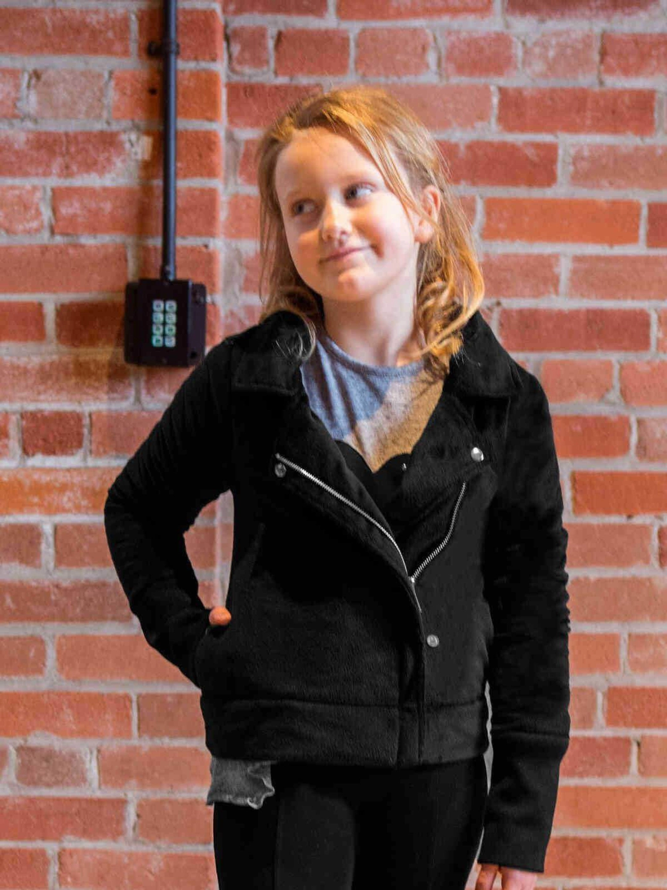 Minky Moto Jacket - Black
